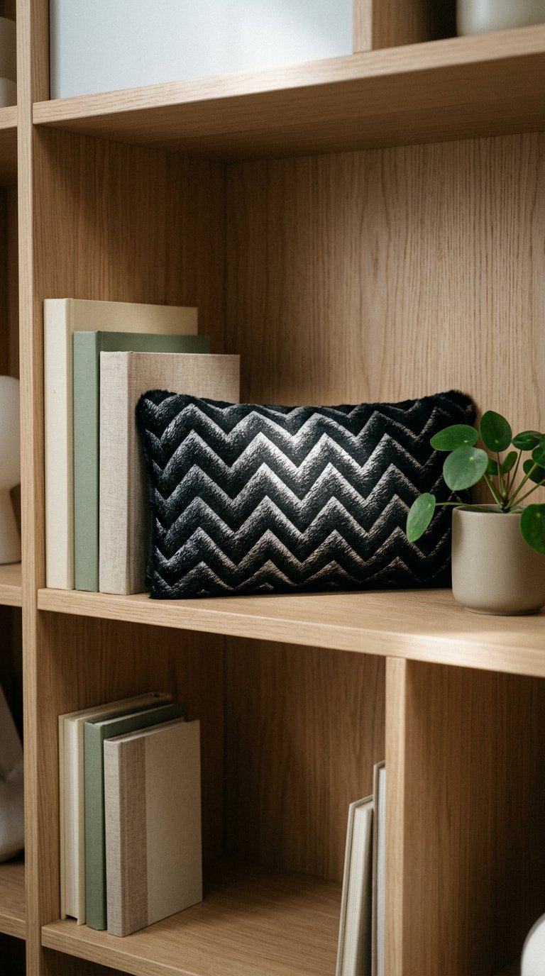AI product shot of Jazz Hair-on-Cowhide Cushion