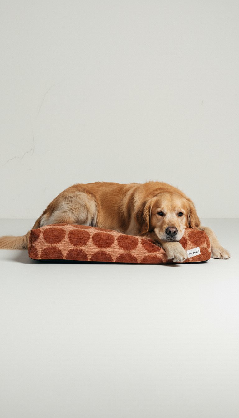 AI product shot of Dot dog bed