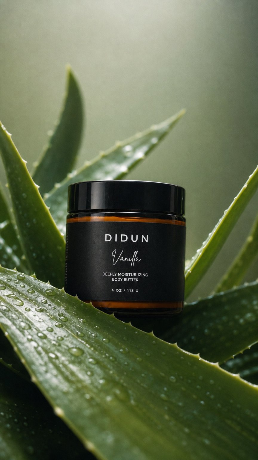 AI product shot of Didun - Vanilla Body Butter