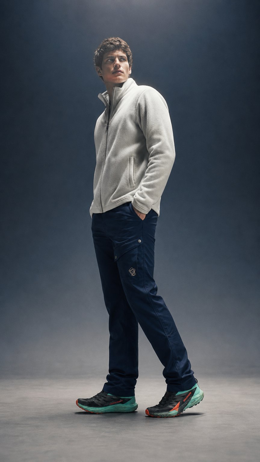 AI product shot of Magnus Wanderhose Herren Dunkelblau