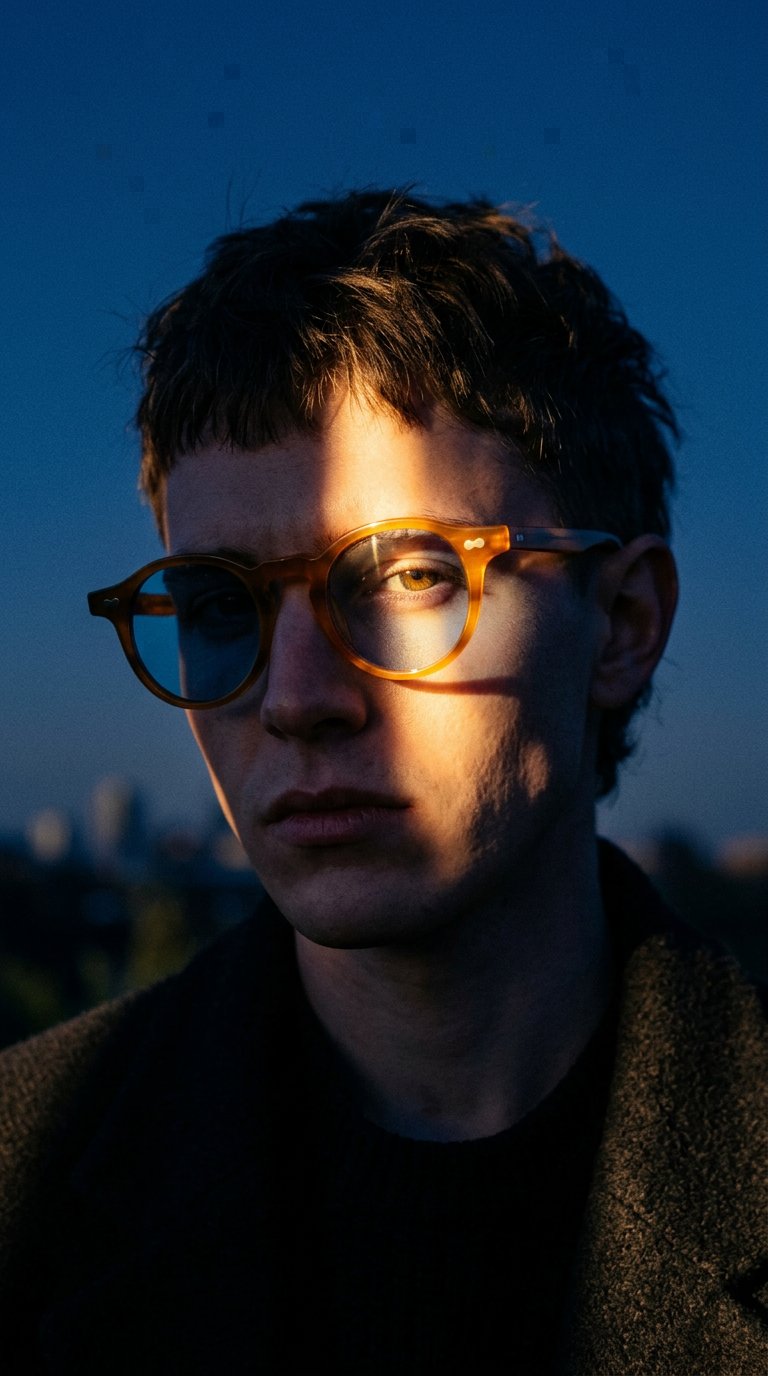 AI product shot of J.HYDE Legacy Light Brown (Blue Tint)