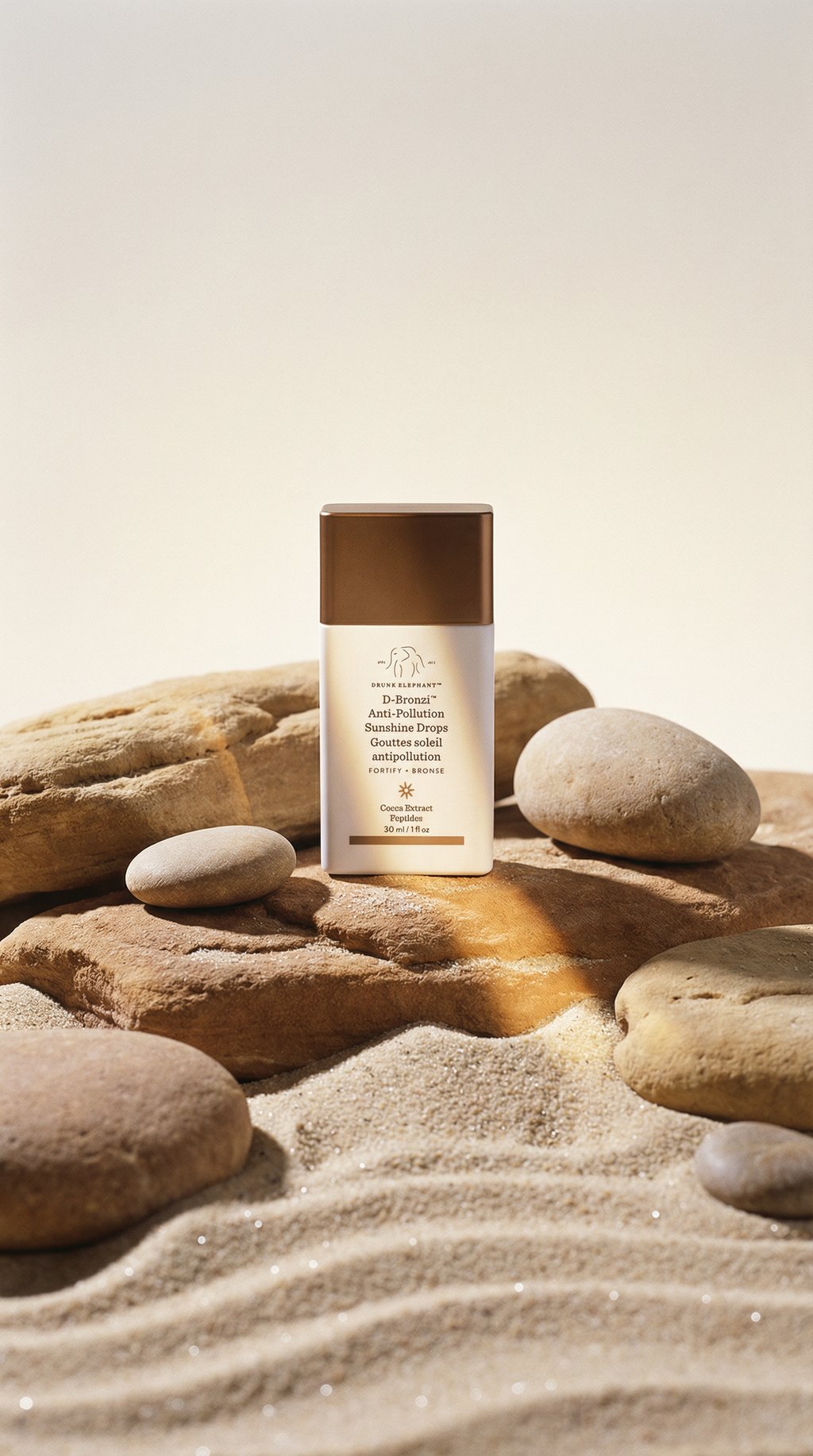 AI product shot of D-Bronzi™ Bronzing Drops with Peptides