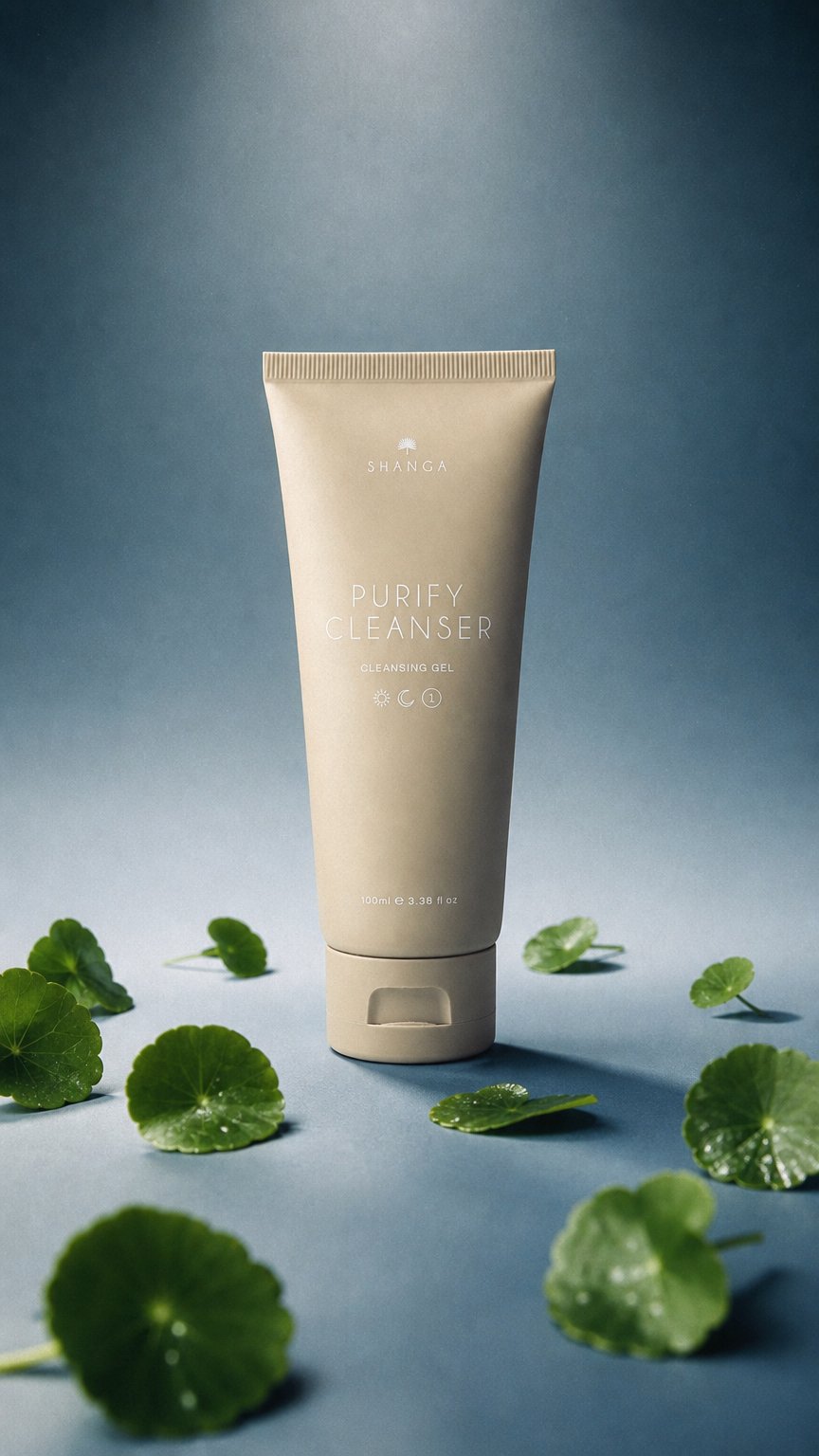 AI product shot of Purify Cleanser