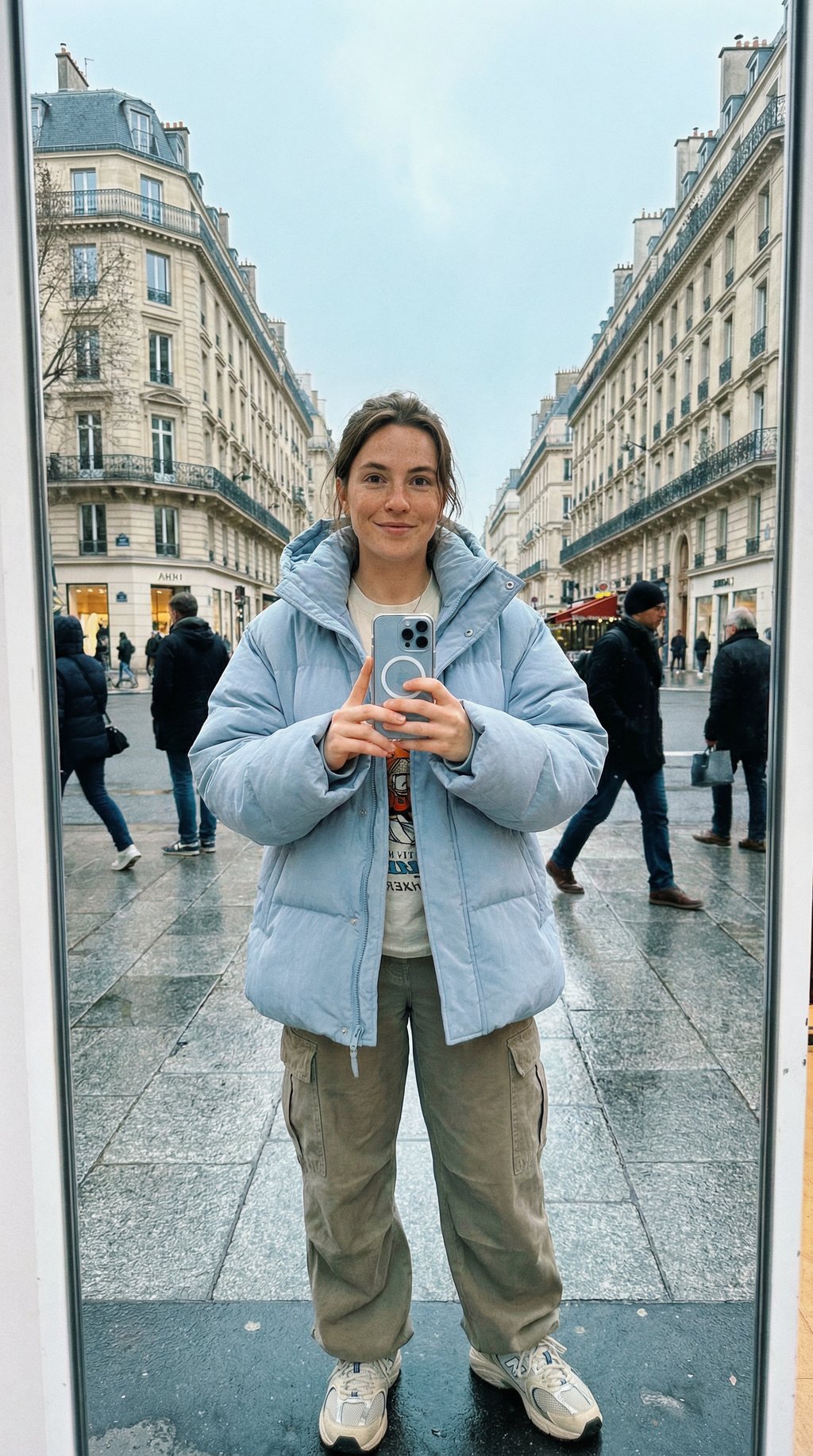AI product shot of Steilia Brushed Down Jacket