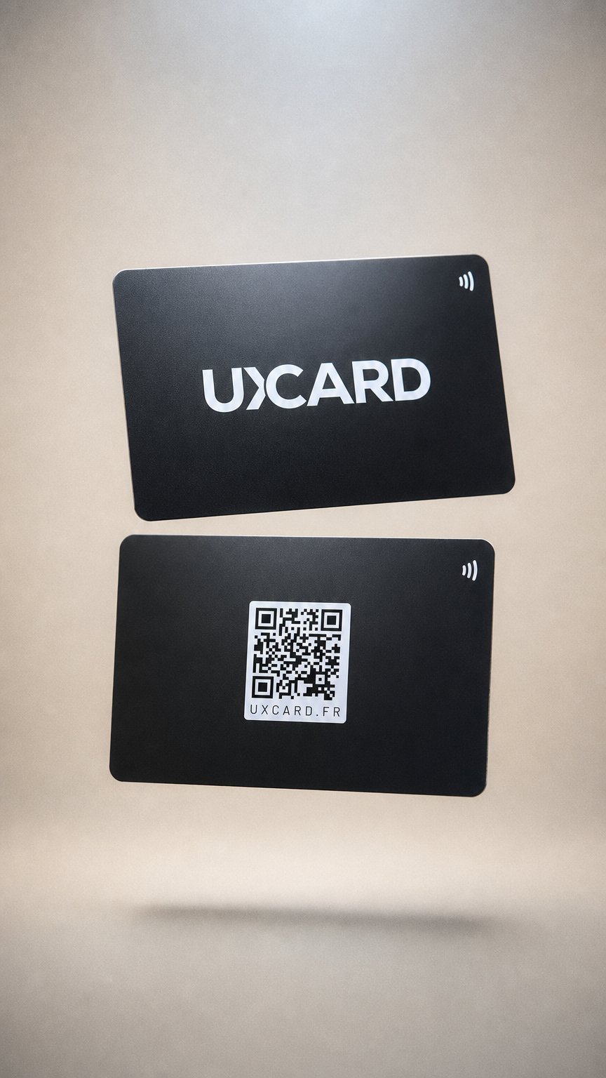 AI product shot of Carte de visite NFC en métal Classic