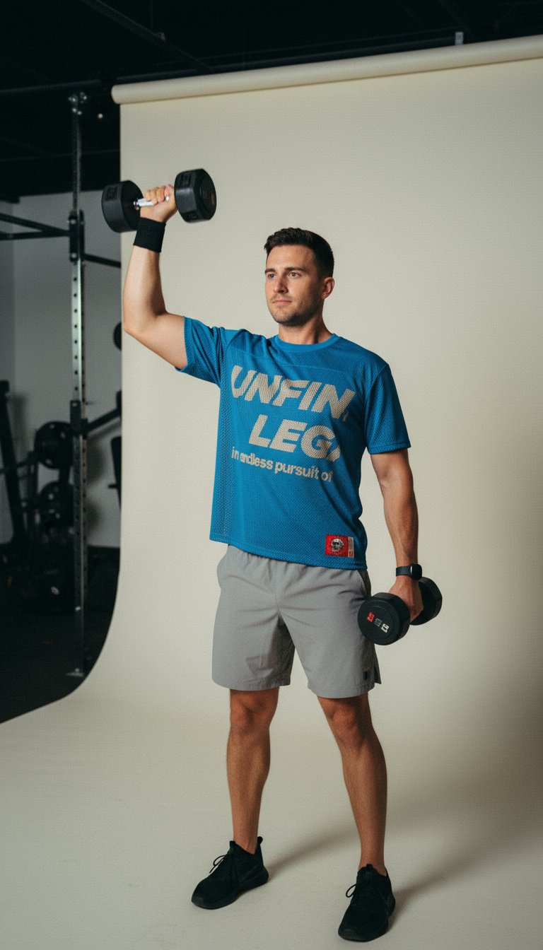 AI product shot of Pursuit, Blue Jersey