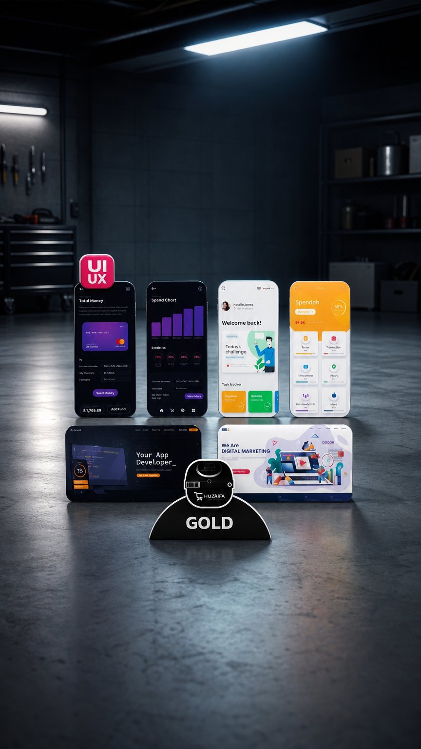 AI product shot of Website