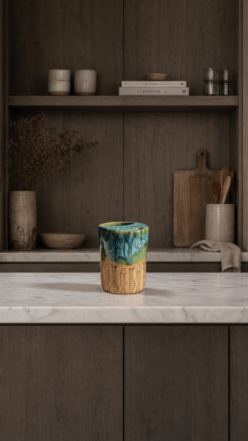 AI product shot of Custom Ceramic Travel Mug 12oz, Choose or Create Your Design, Personalised Coffee Sippy Cup