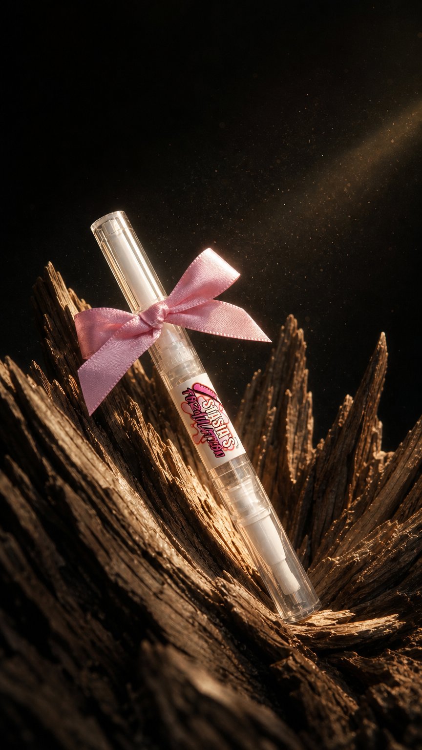 AI product shot of Stasia’s Glowing Cuticle Oil