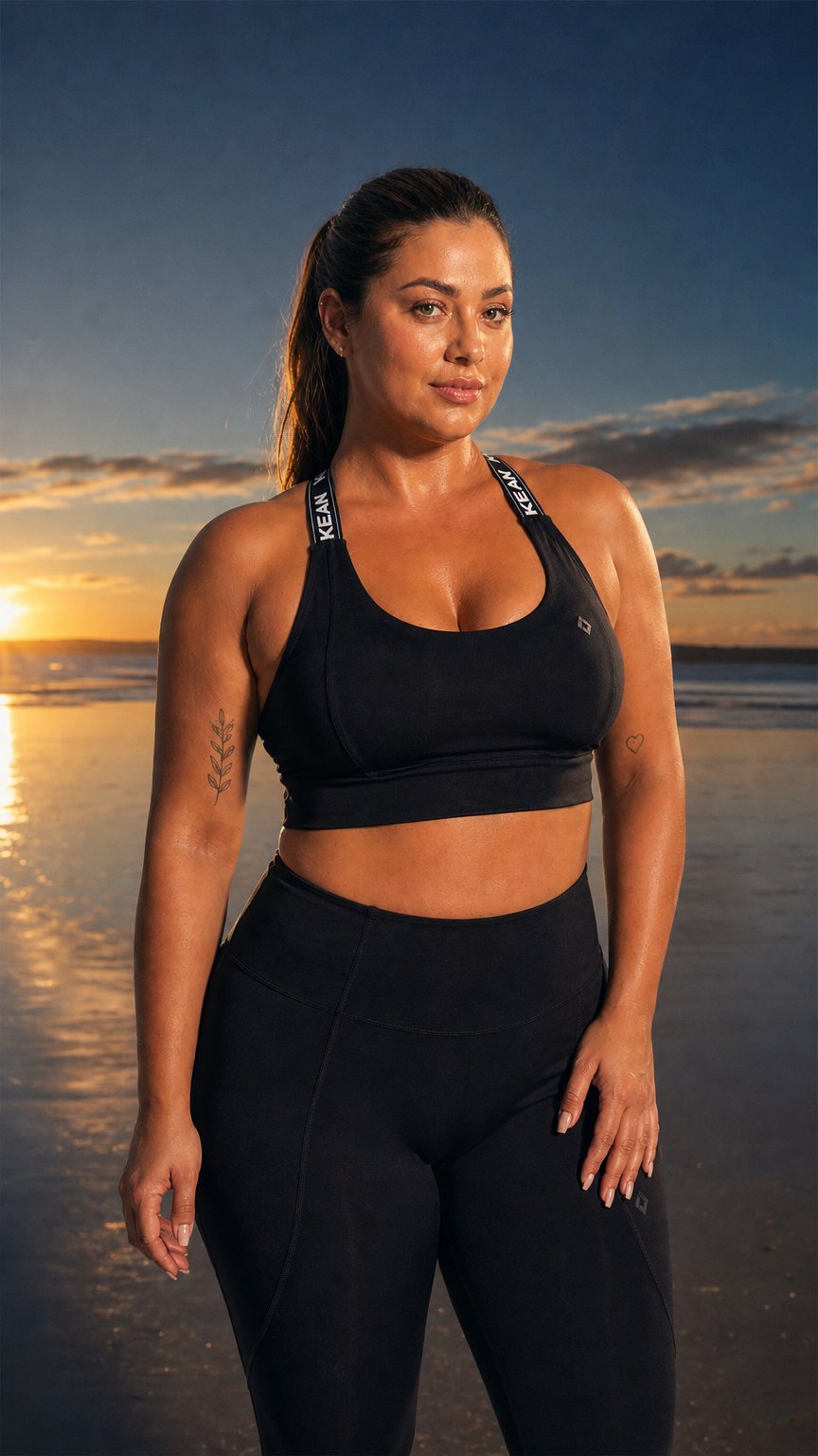 AI product shot of Edge Sports Bra Black