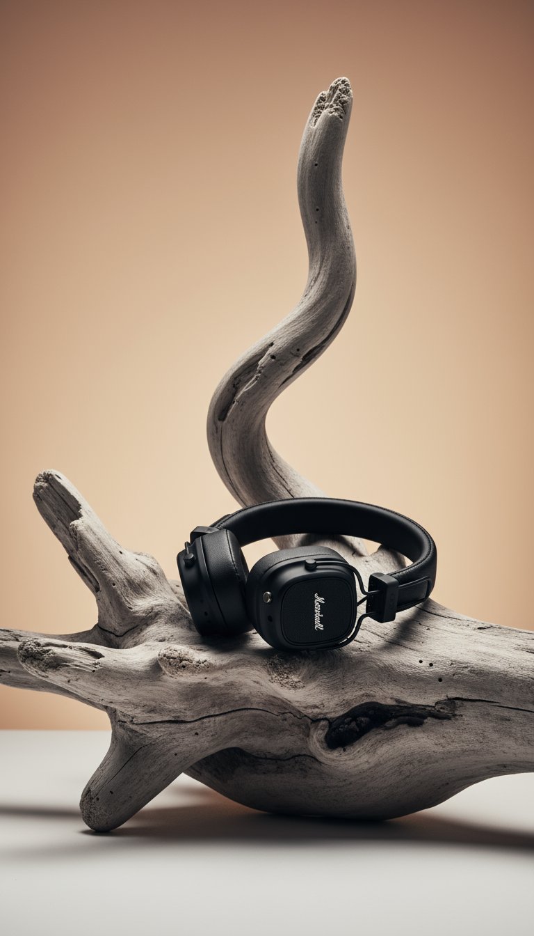 AI product shot of ყურსასმენები