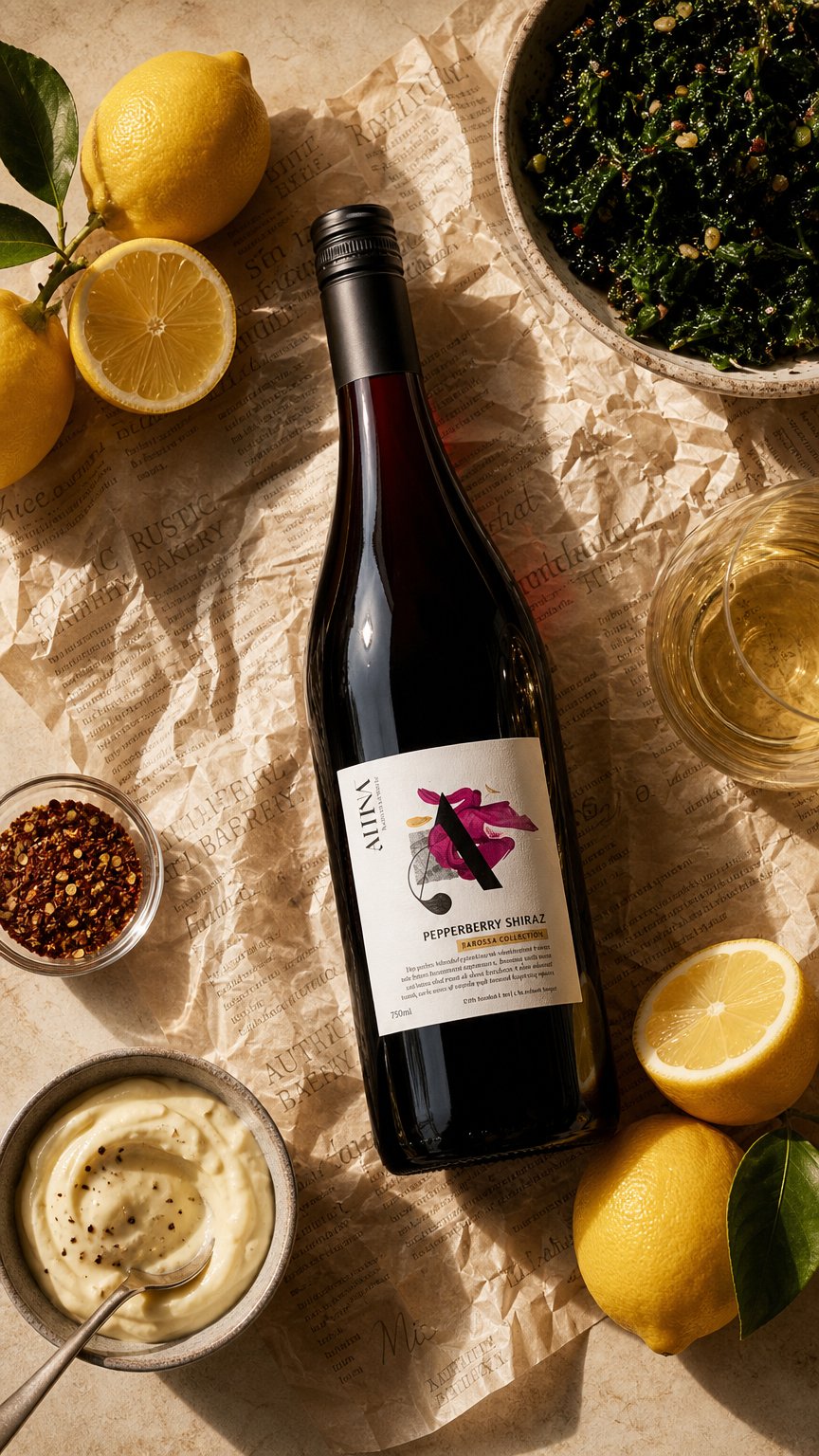 AI product shot of Altina Liberate Pepperberry Shiraz