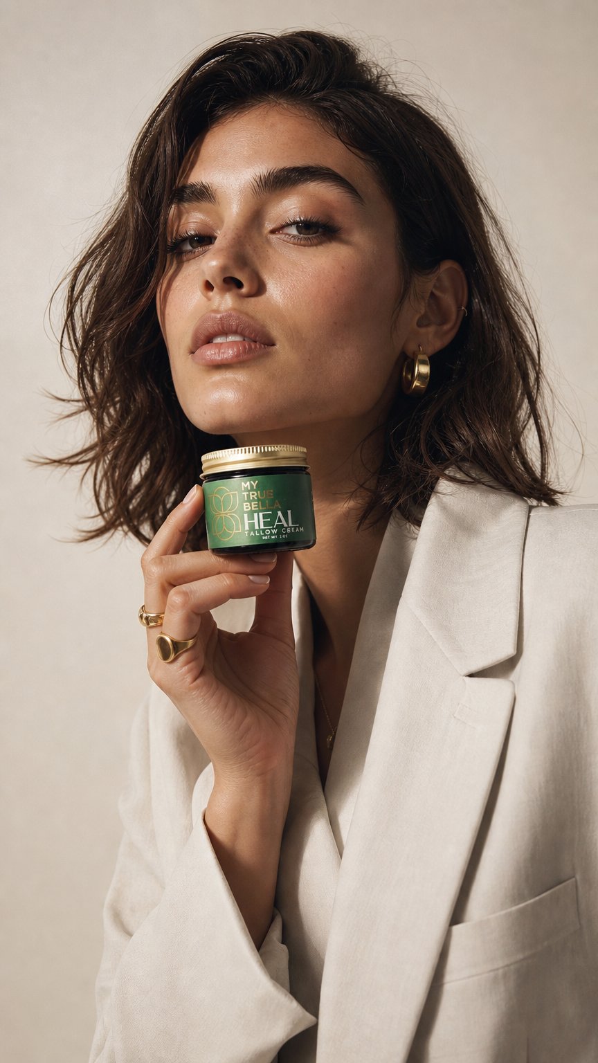 AI product shot of HEAL Tallow Cream