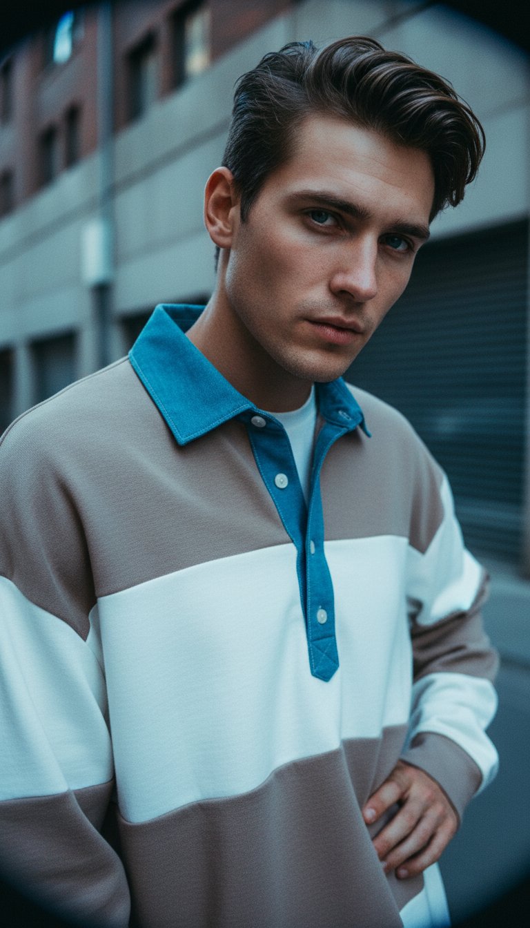AI product shot of The Marco Polo Mushroom Bone Stripe