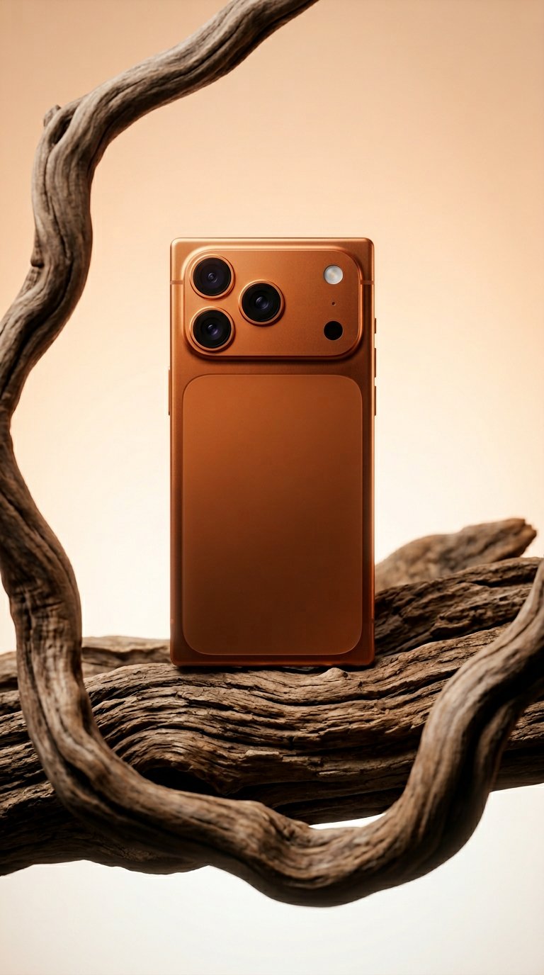 AI product shot of iPhone 17 Pro