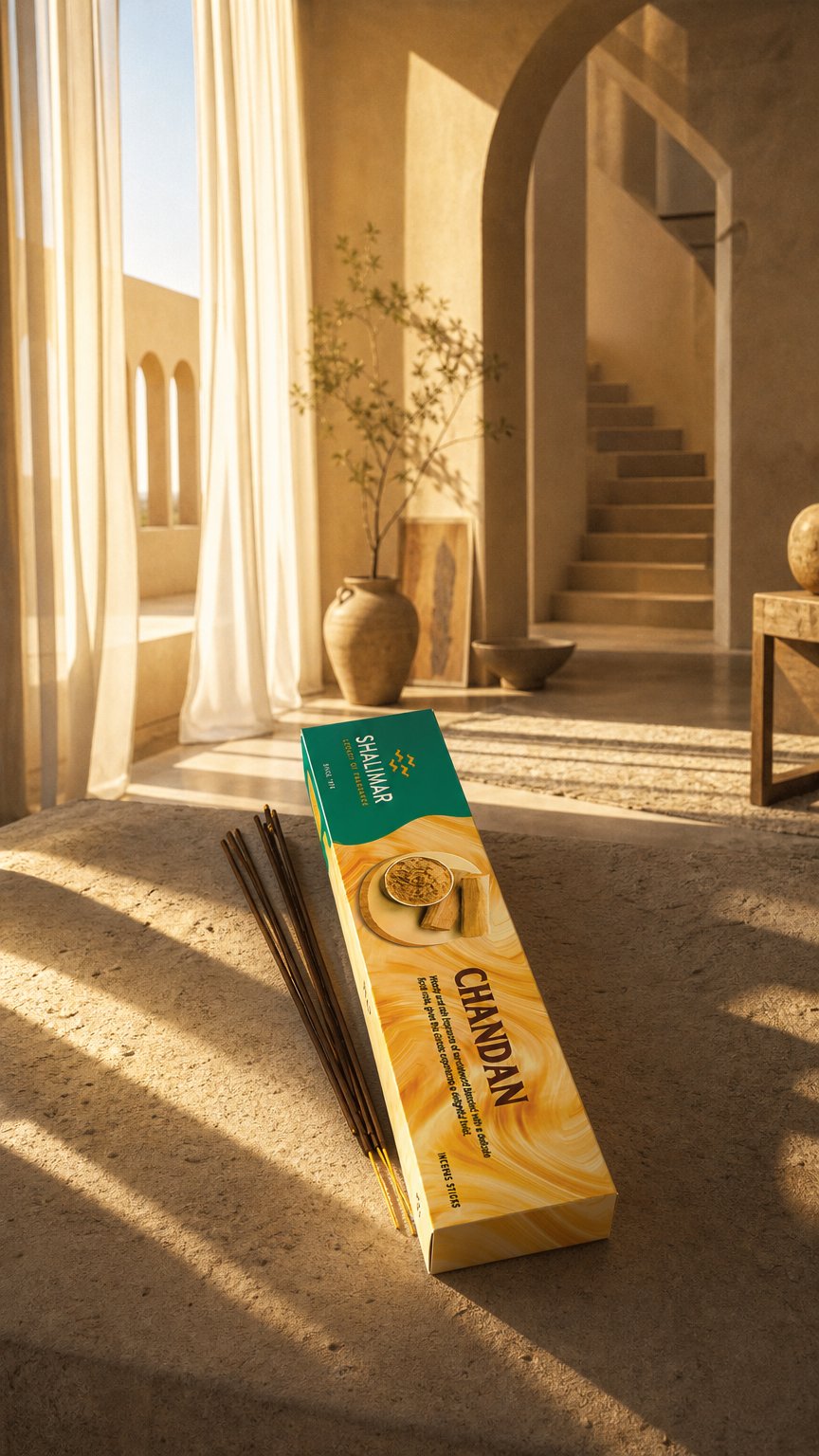 AI product shot of Chandan Economy Long Box - 6 Packets