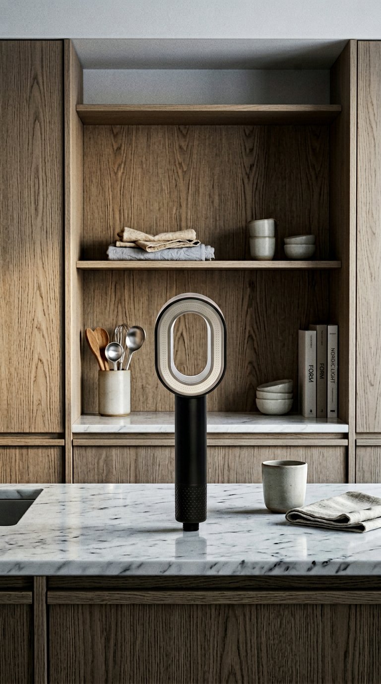 AI product shot of HEYKURL Filtered Showerhead