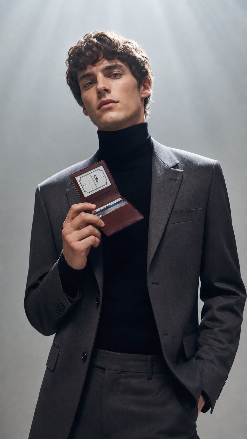 AI product shot of Mini Wallet with Photo Slot