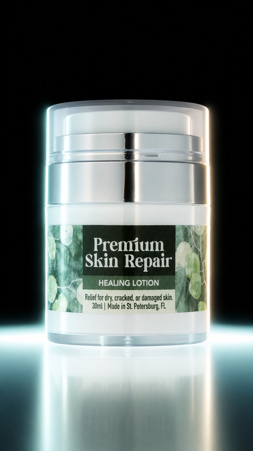AI product shot of Healing Lotion