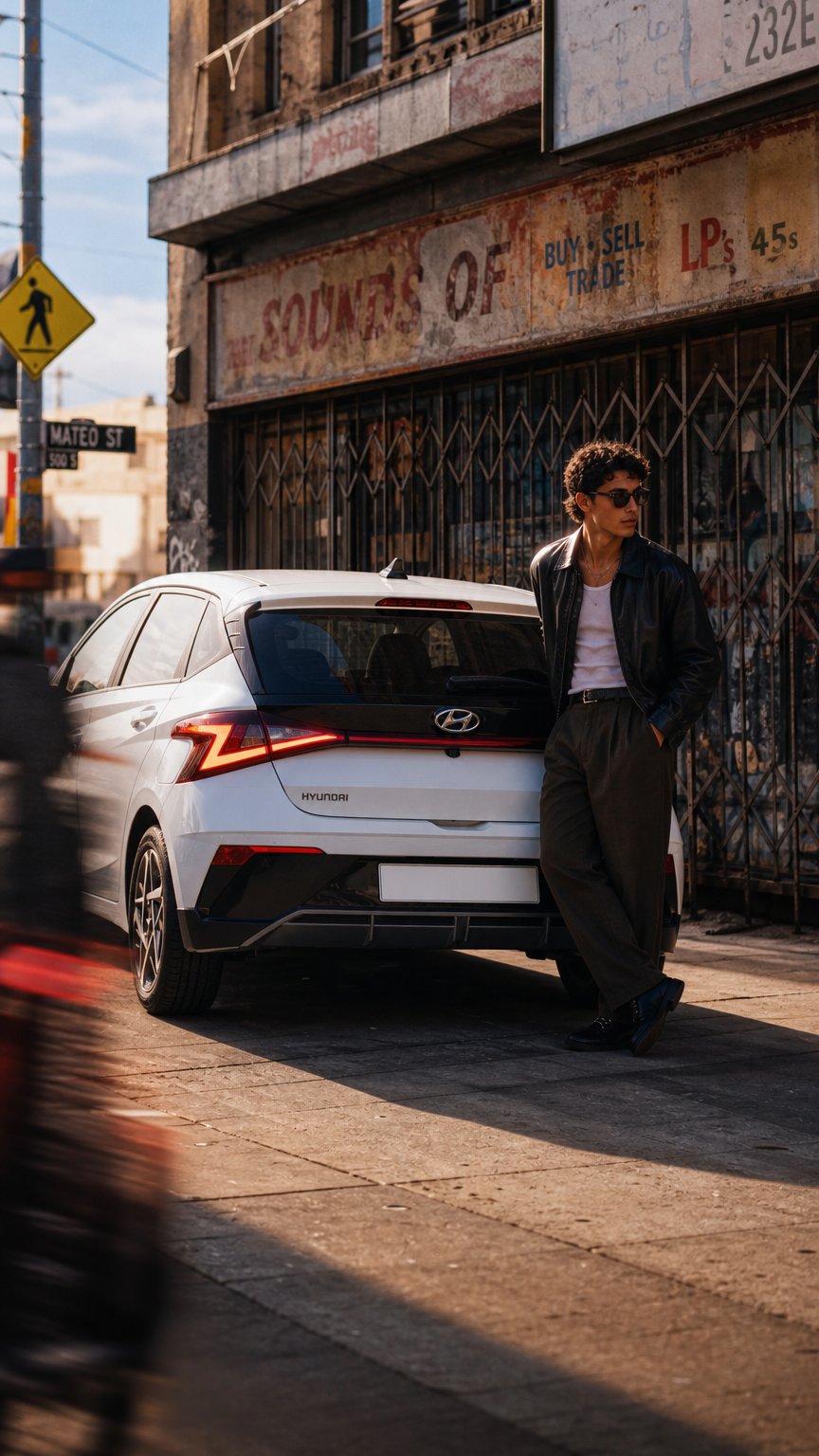 AI product shot of Hyundai i20