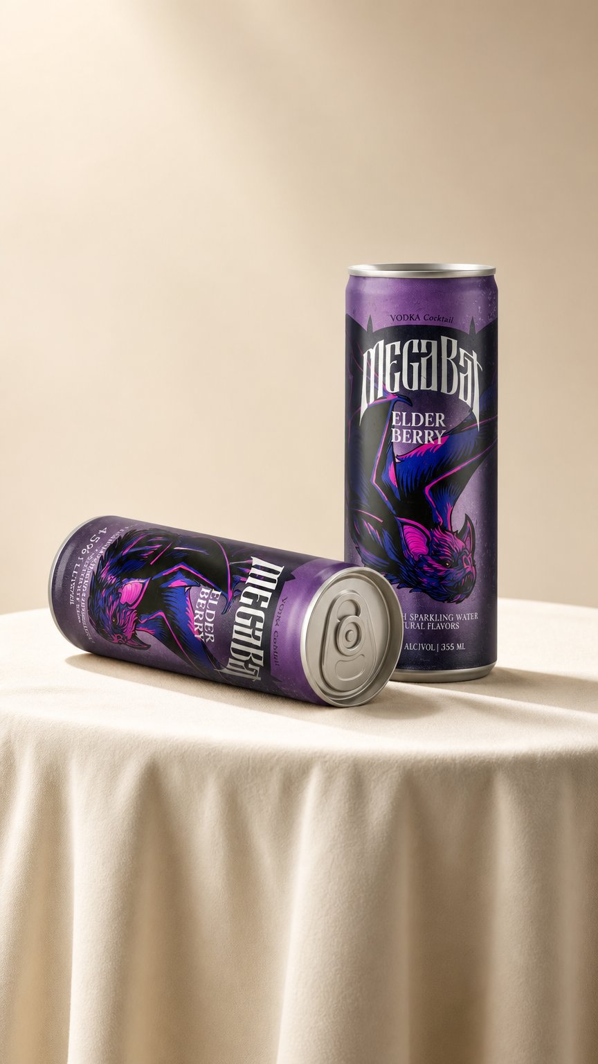 AI product shot of Megabat Vodka Cocktail