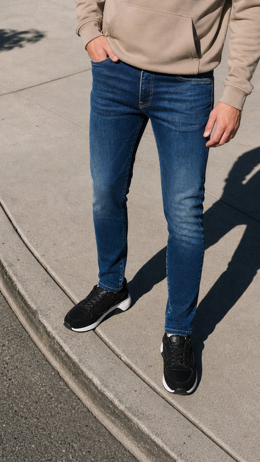 AI product shot of JEANS LEDGER B-305