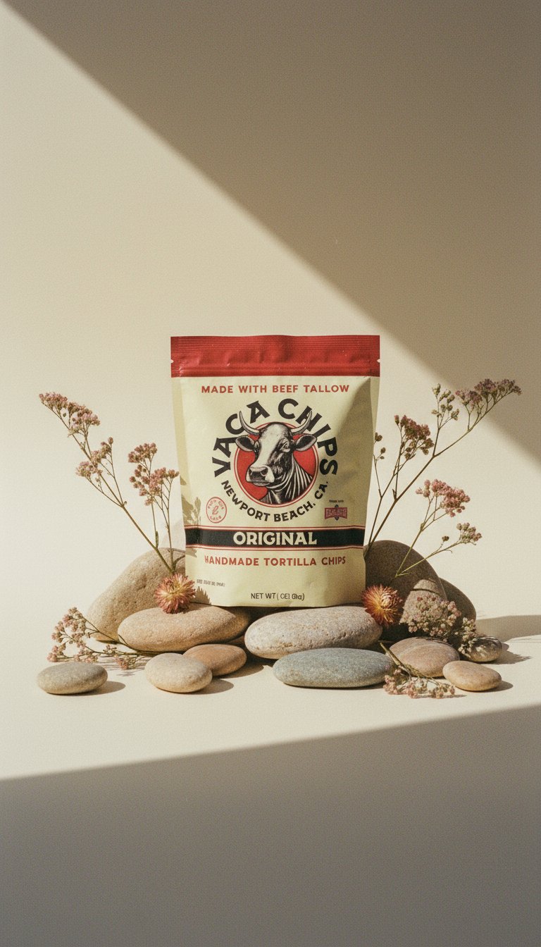 AI product shot of Vaca Chips Original