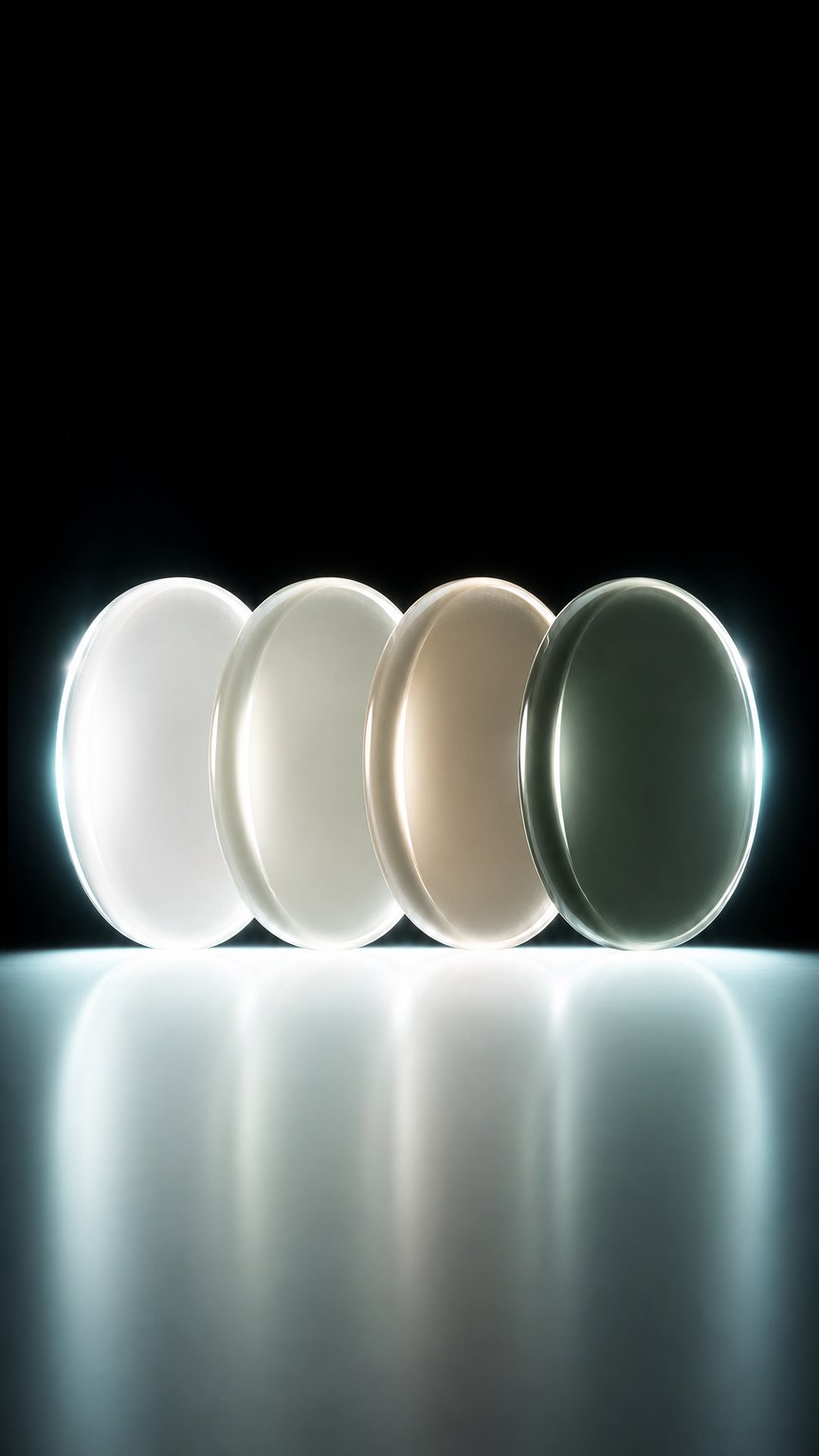 AI product shot of Light-Adaptive (Photochromic) Polycarbonate Lenses