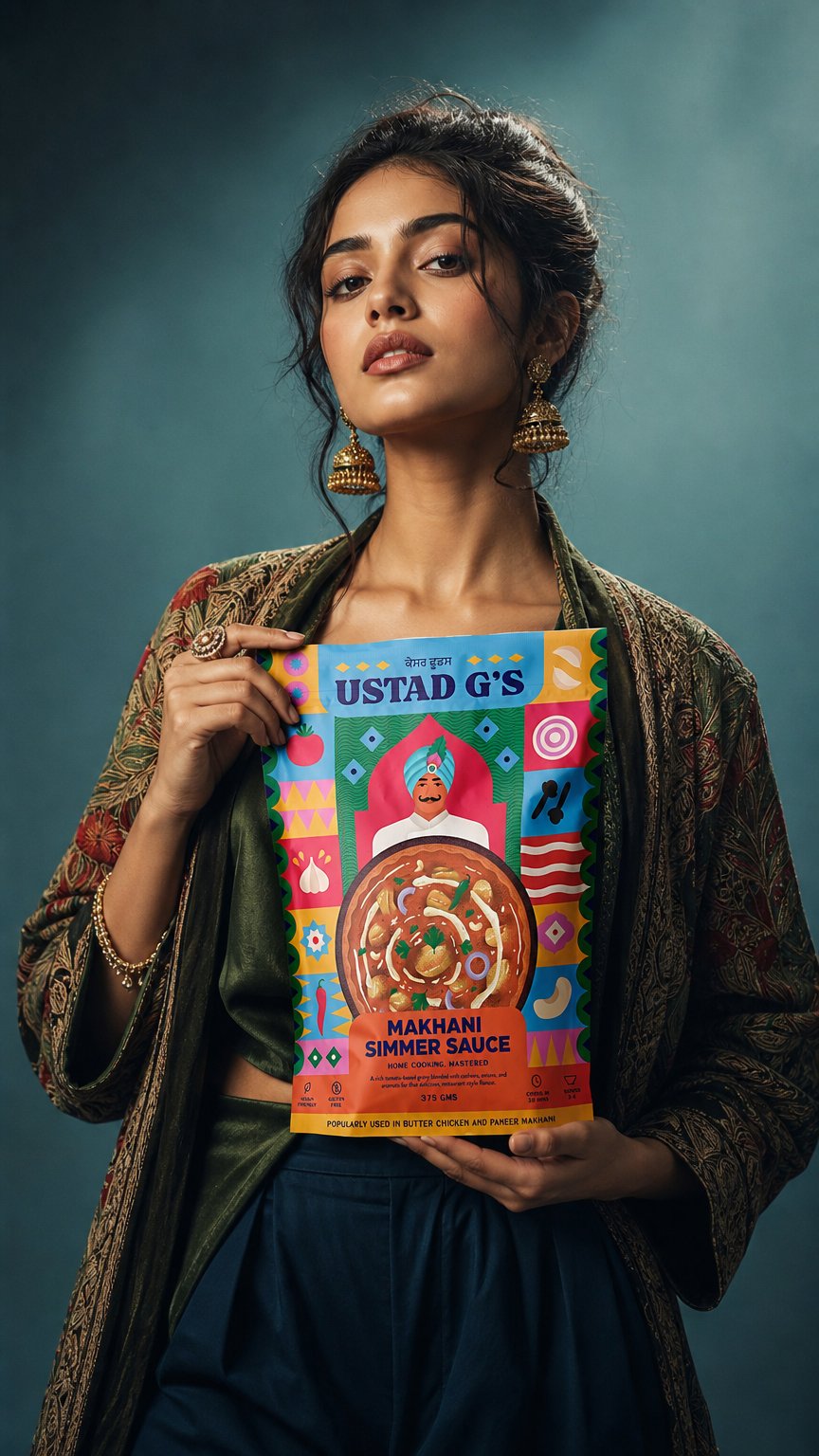 AI product shot of The Master's Makhani Simmer Sauce