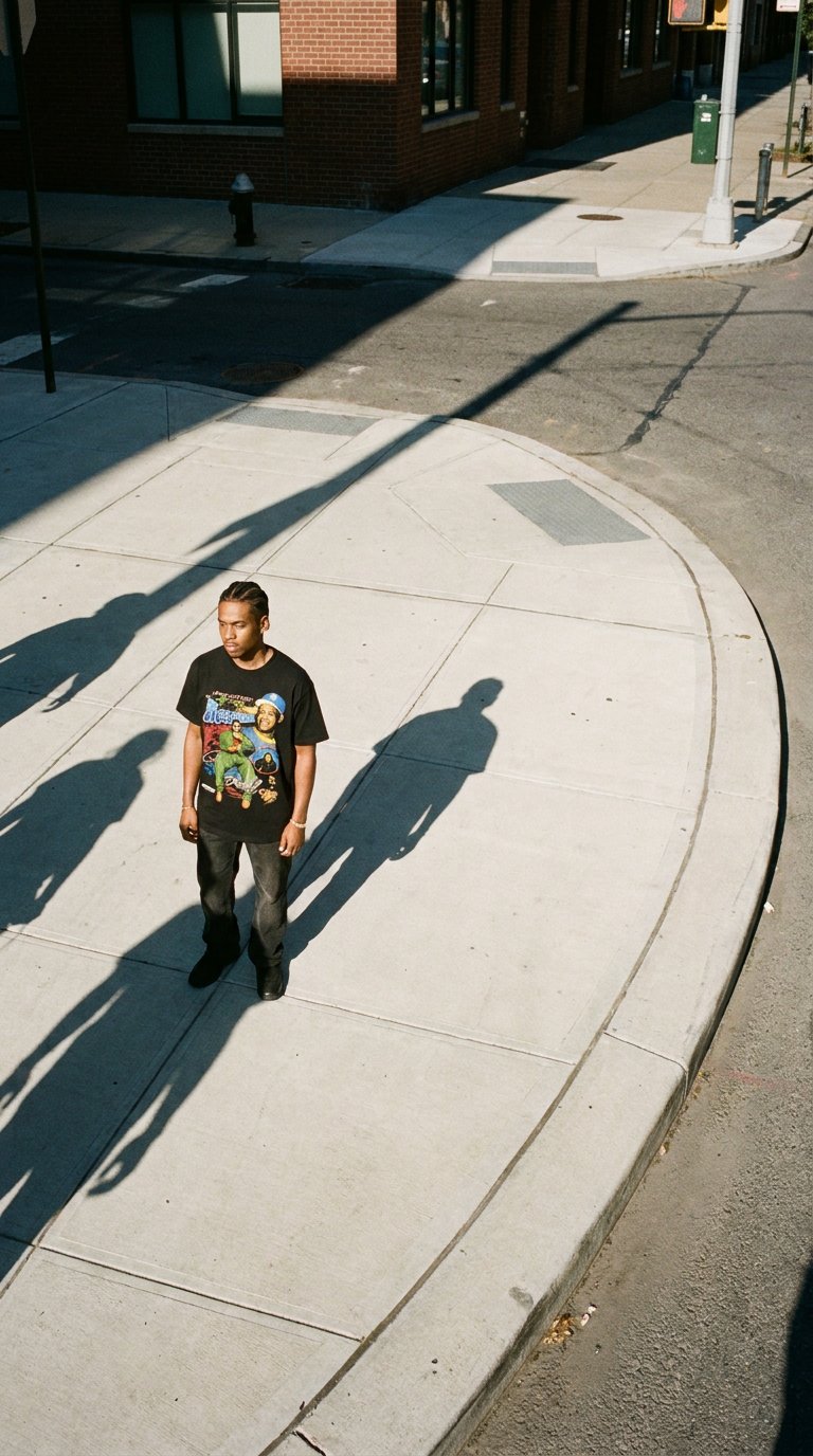 AI product shot of The '96 Archive: Reasonable Doubt 30th Anniversary Bootleg Roc-A-Fella Jay-Z Tribute Tee