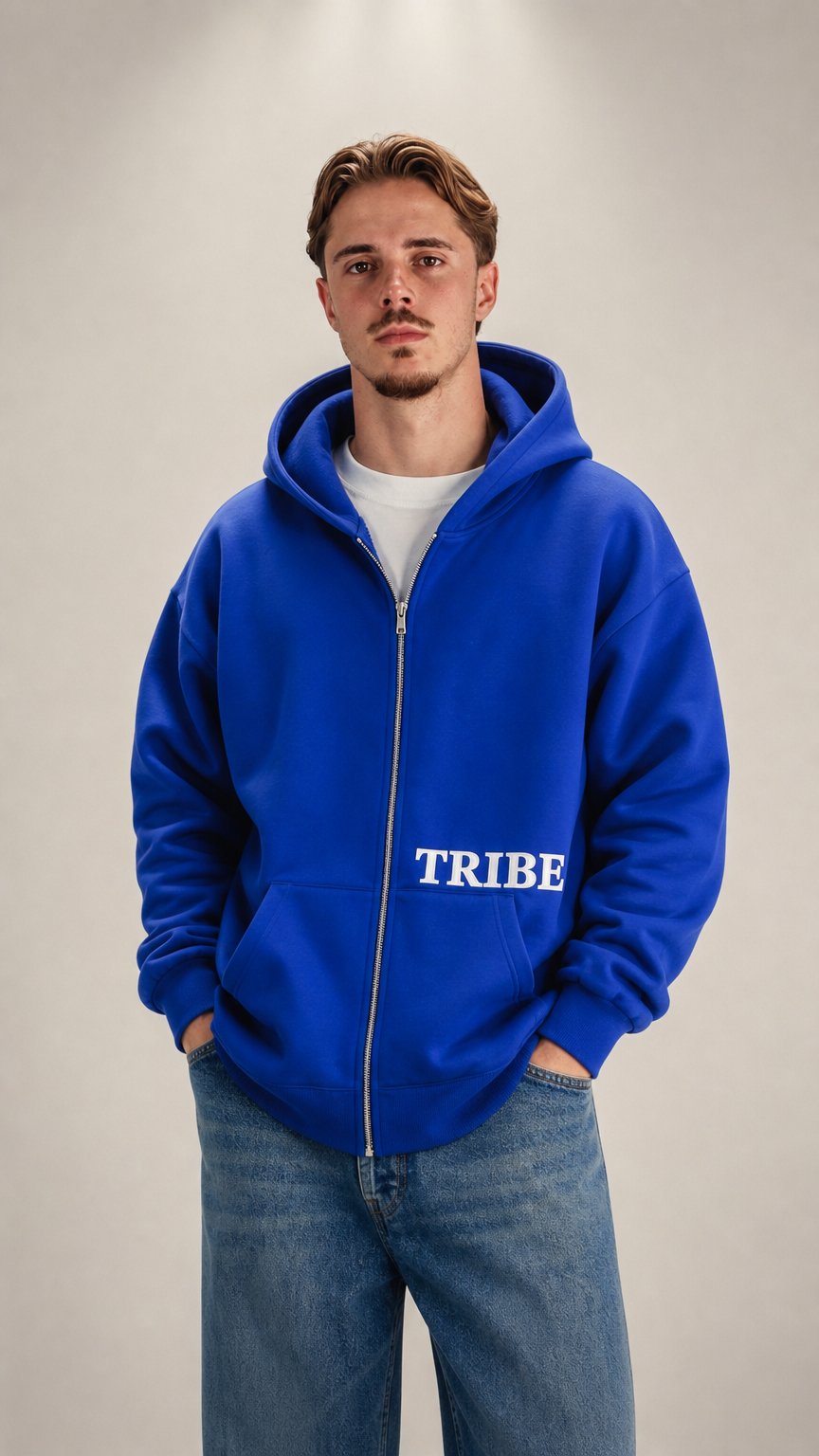 AI product shot of Tribe Basic Vest - Blauw