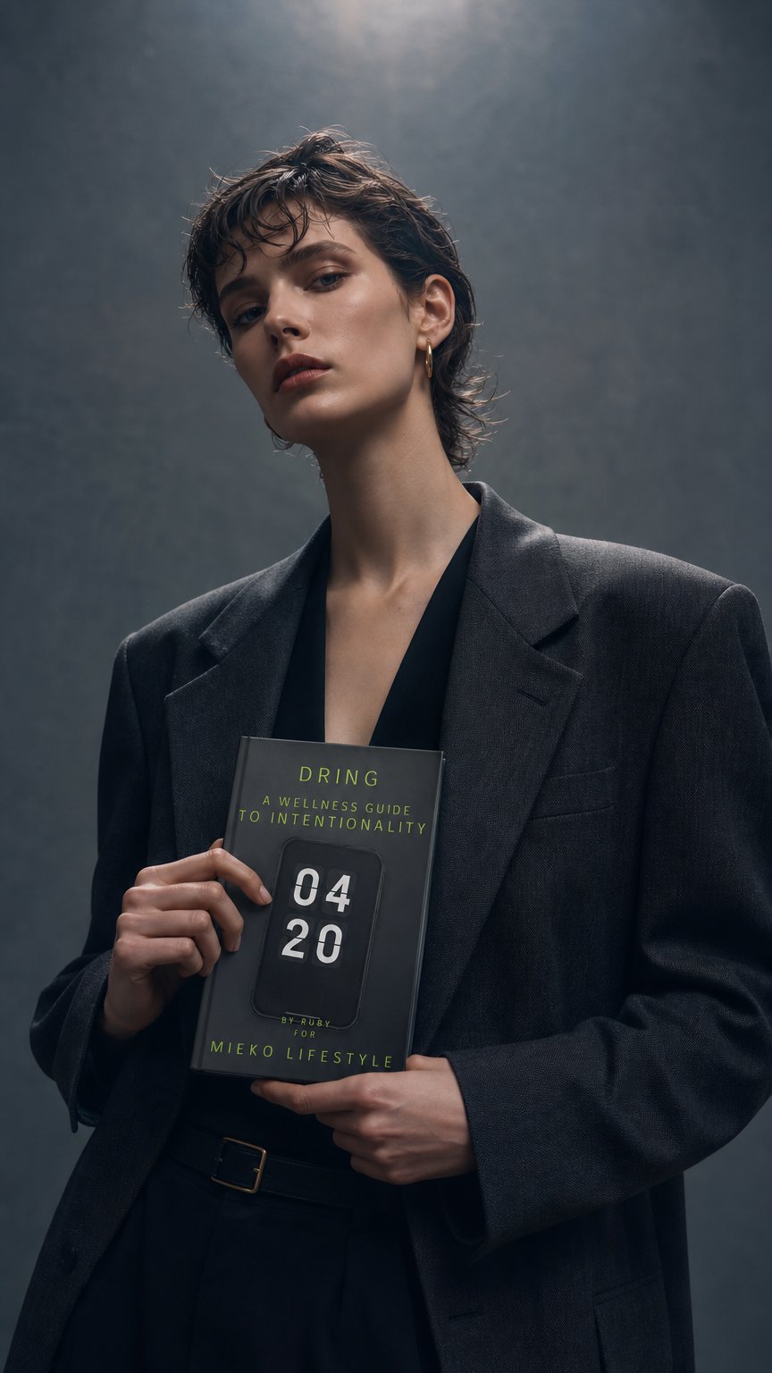 AI product shot of DRING ~ A wellness guide to intentionality
