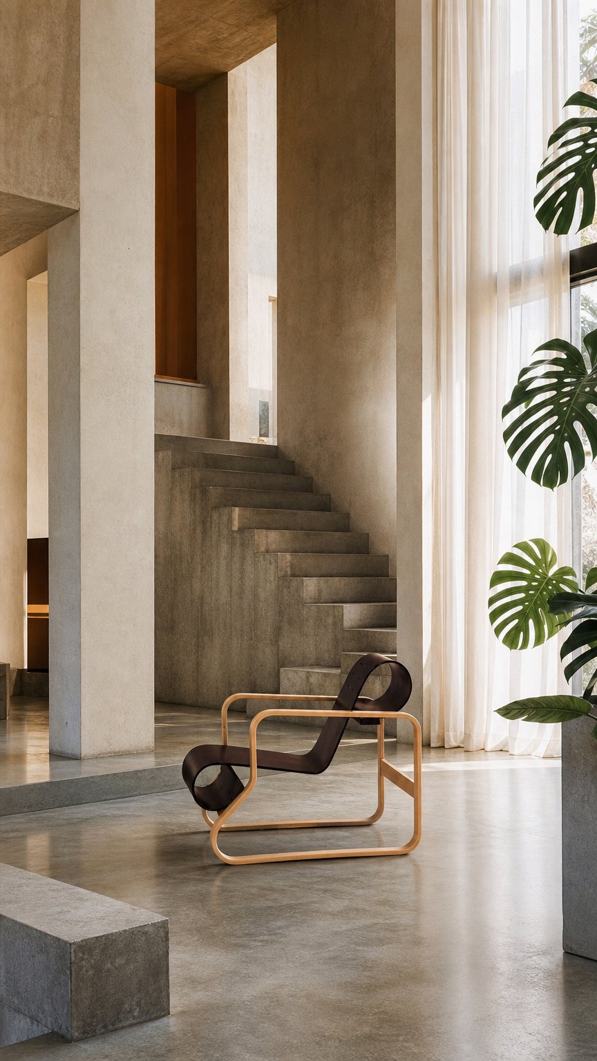 AI product shot of Armchair 41 “Paimio”
