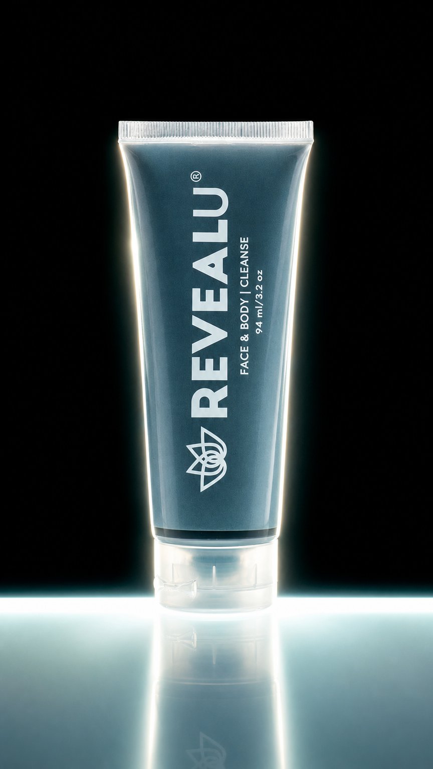AI product shot of CLEANSE - face & body gel