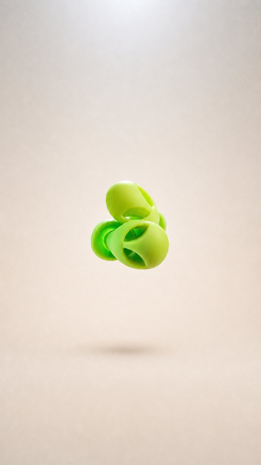 AI product shot of Space Cadet Alien Silicone Earplugs | Festival & Concert Earplugs by Charm'd