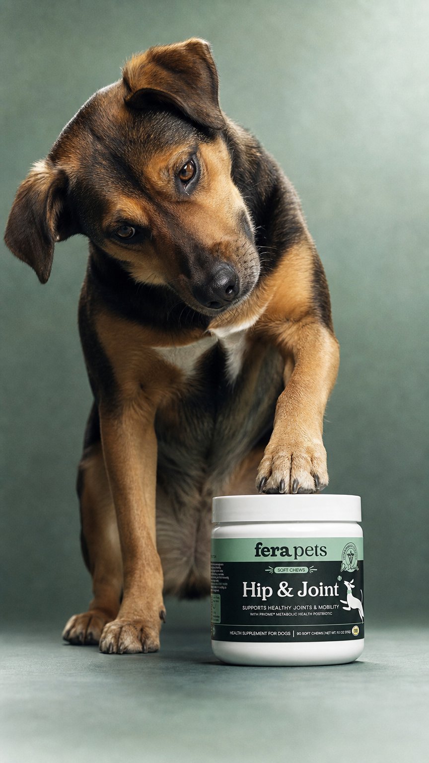 AI product shot of Hip + Joint Support for Dogs