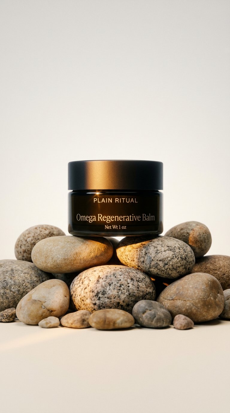 AI product shot of Omega Regenerative Balm