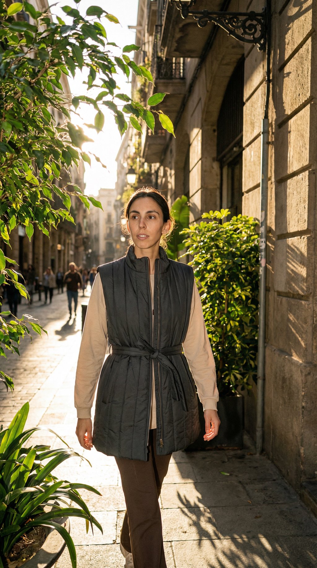 AI product shot of 19000 | MY x ELSK ASTA QUILTED VEST | PIRATE BLACK