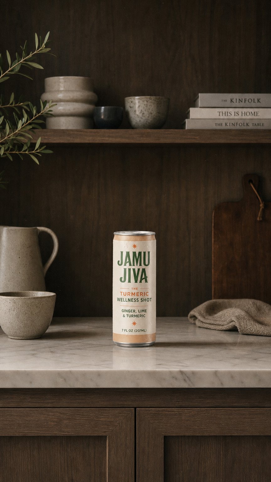 AI product shot of Jamu Jiva