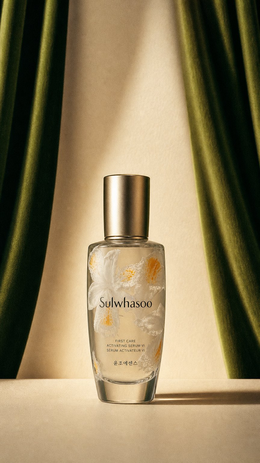 AI product shot of Creative Expression - Bamboo Iris Flower Essence
