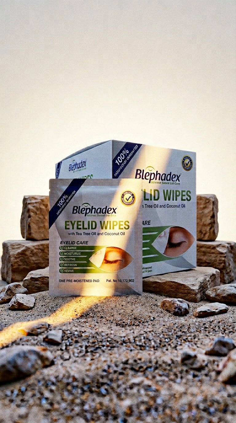 AI product shot of Blephadex Eyelid Wipes | 30 Pack