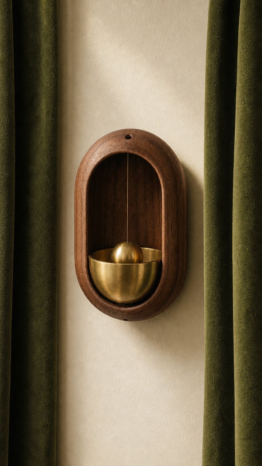 AI product shot of Woodland Whispers Door Bell