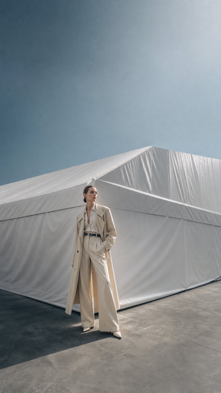 AI product shot of Clear Span Tent