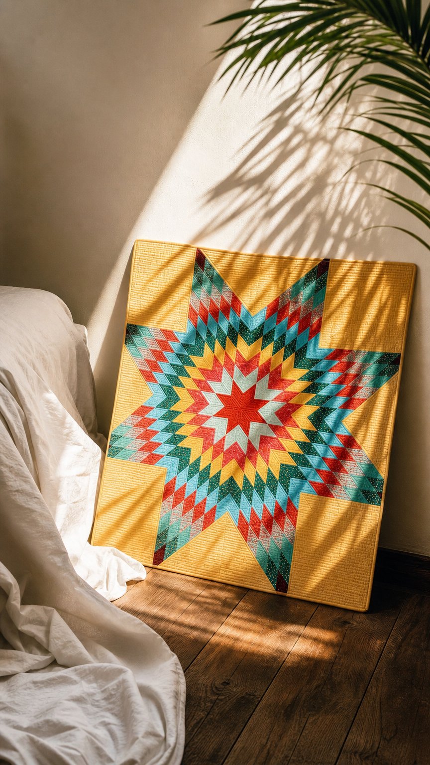 AI product shot of Lone Star quilt panel kit • Pre-Order
