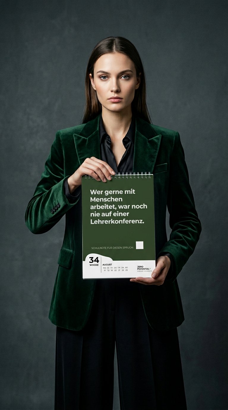 AI product shot of Demotivierender Lehrerkalender - Schuljahr 2026/2027