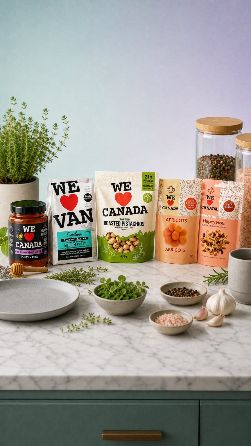 AI product shot of Taste of Canada Gift Box