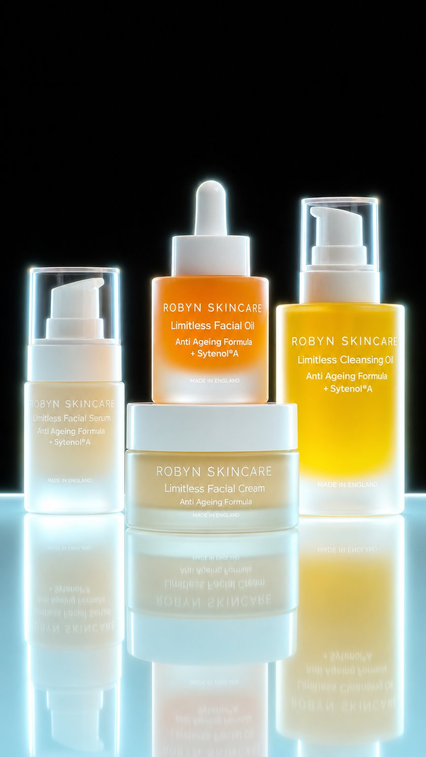 AI product shot of Step-up & Prep Set | Luxury Bakuchiol Natural Skincare Set