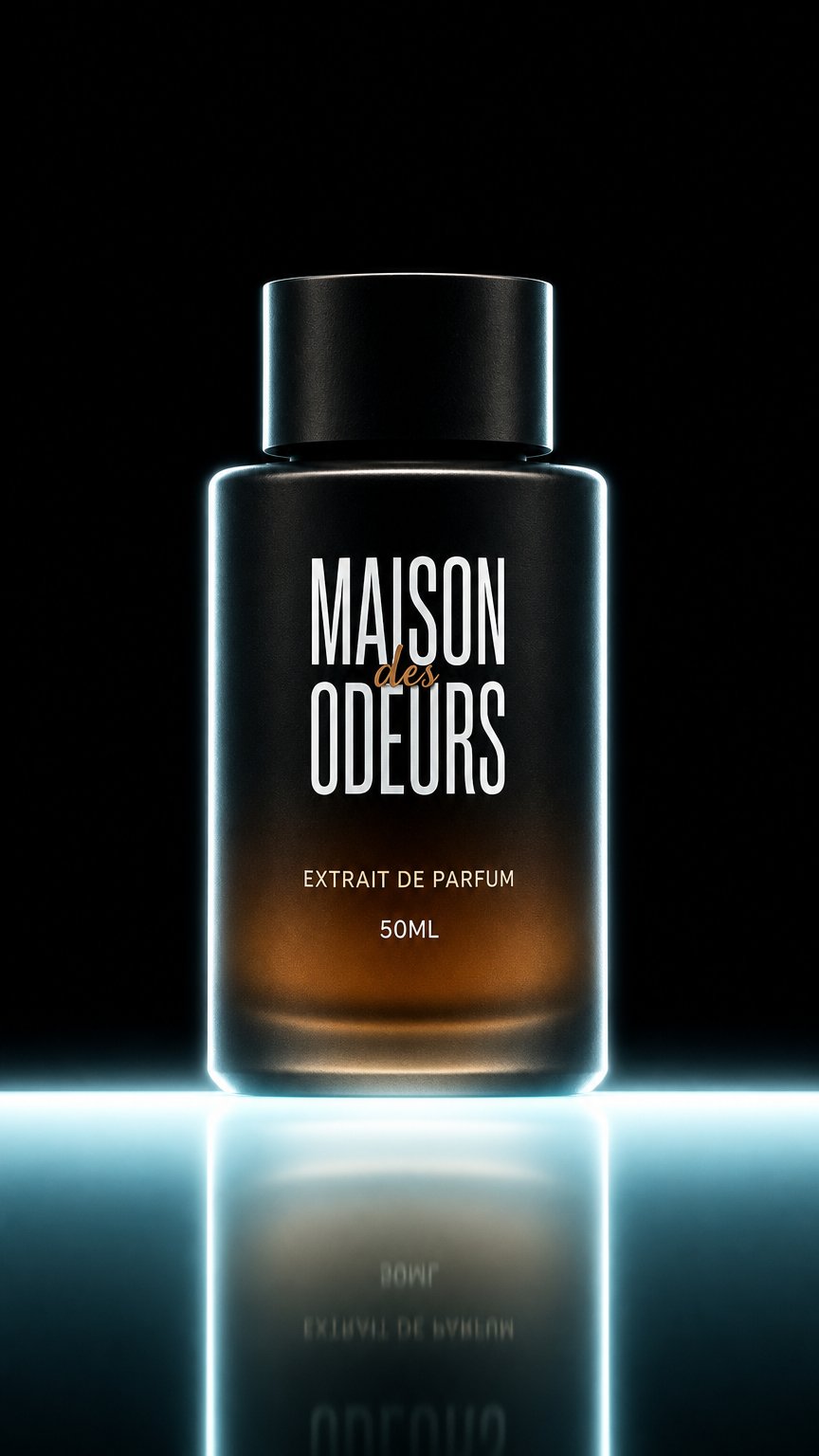 AI product shot of Maison des Odeurs Luxury Fragrance