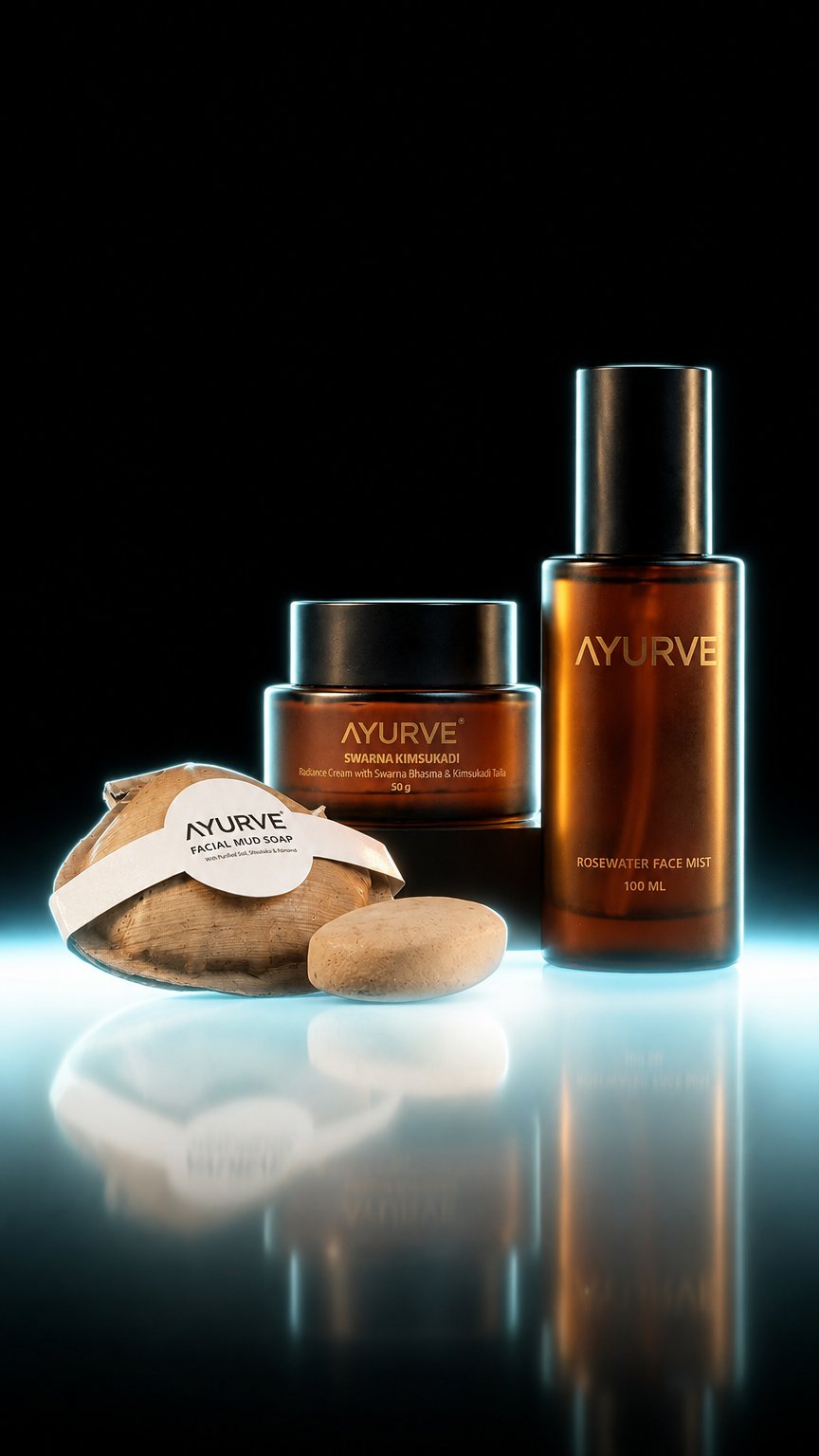 AI product shot of Night Face Ritual Kit