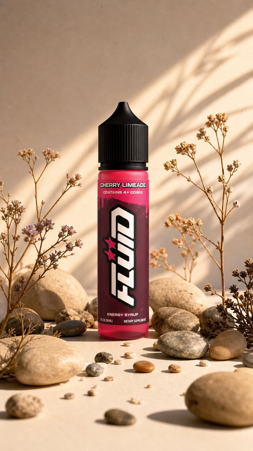 AI product shot of Energy Syrup